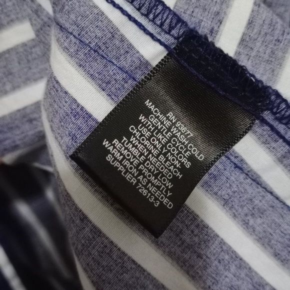 Liz Claiborne Career Women's Sleeveless Striped Tie Front Top Blouse size Large - Picture 6 of 7